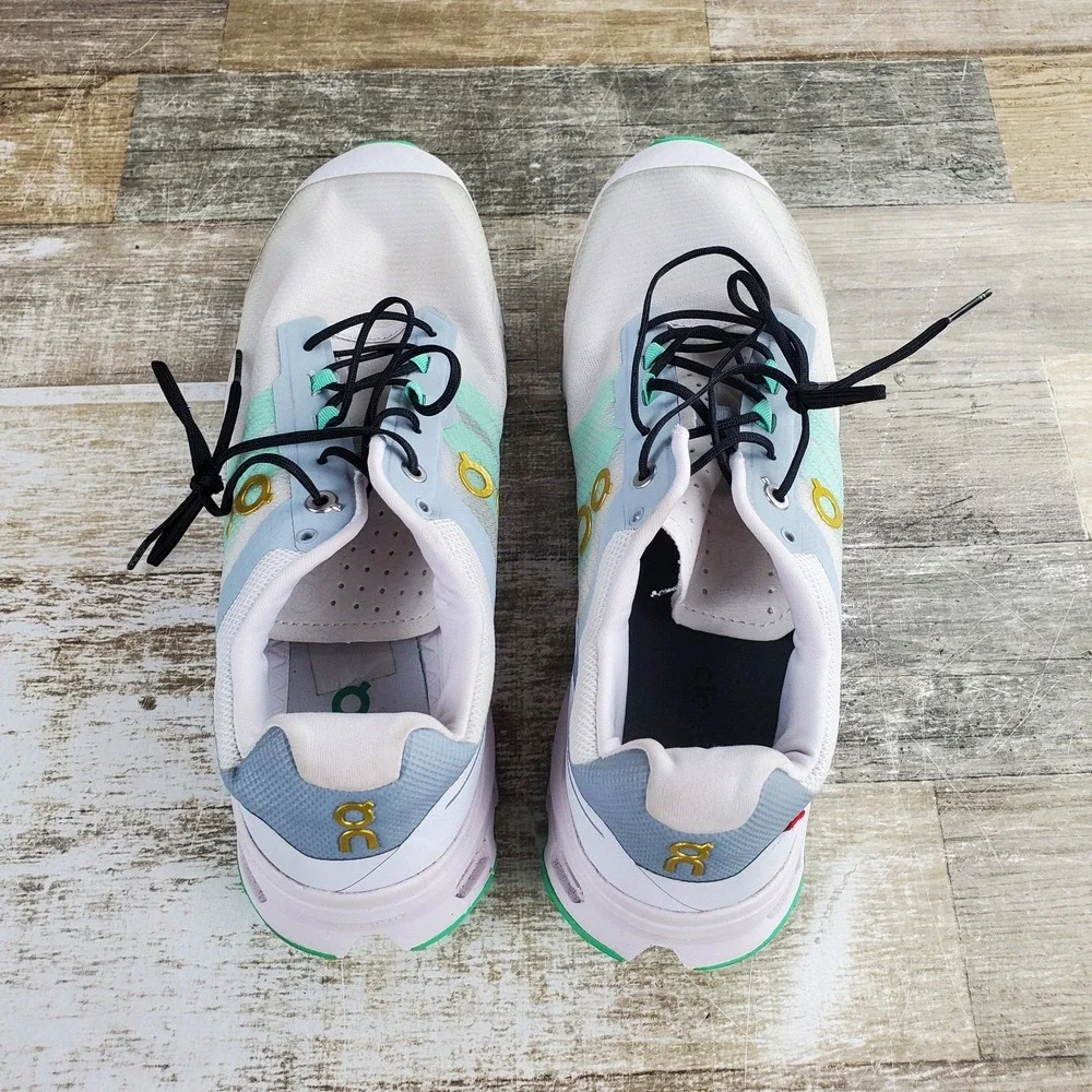 ON Cloudvista CN Frost Parakeet Mens Shoes Sz 10 White Green Lace Up Sneakers